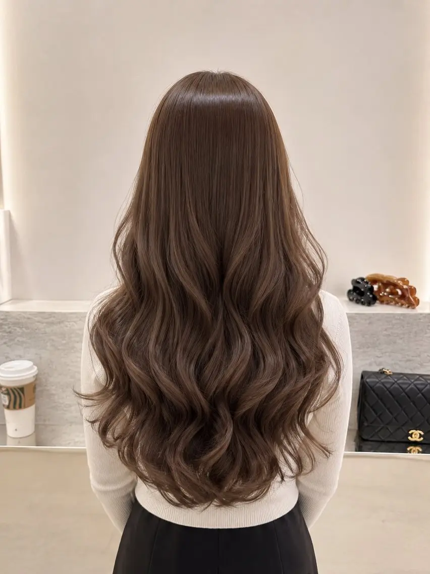 カラー ブリーチ 透明感カラー ダブルカラー ブリーチなしカラー ヘアカラー 𝐚𝐥𝐛┊︎ Honoka🎀のヘアスタイル