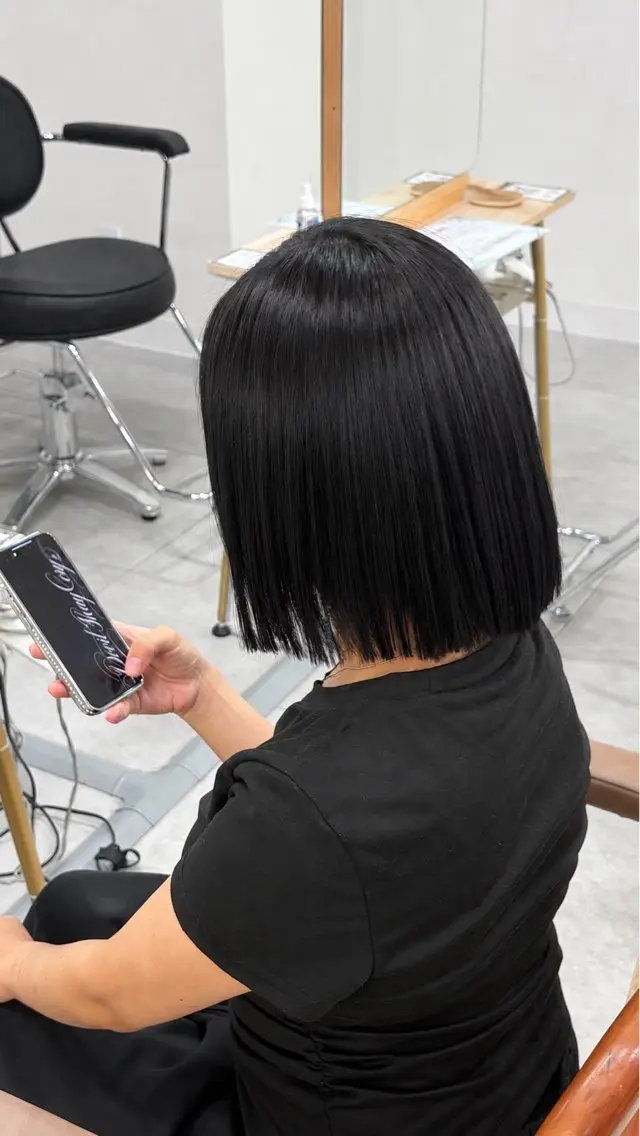 ミディアム カラー ヘアカラー トリートメント みお/ モデル様募集中⸝⸝꙳のヘアスタイル