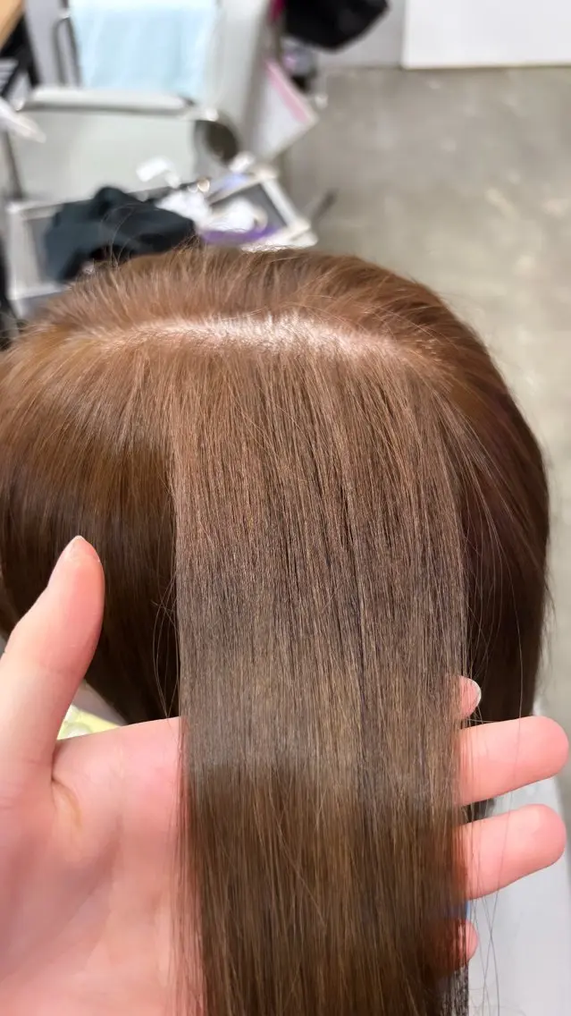 ミディアム カラー ブリーチ ブラウンカラー ヘアカラー Rin🥀 大通り/カラーモデルのヘアスタイル