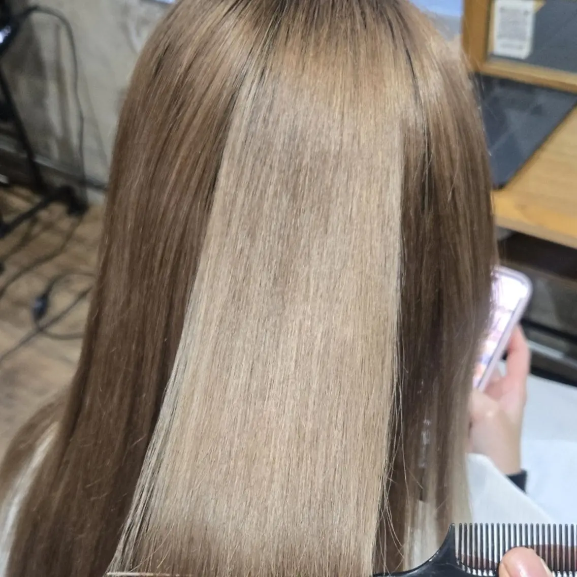 カラー 艶髪縮毛矯正×透明感 カラー◎mikuのヘアスタイル