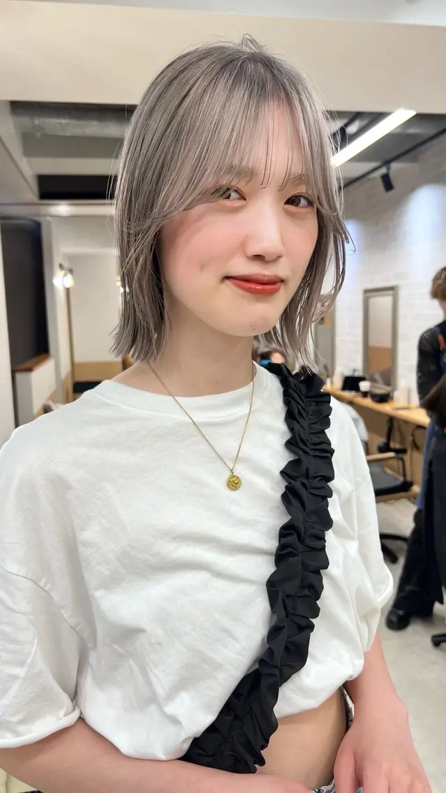 ミディアム レイヤー・カット モデル・こうたのヘアスタイル