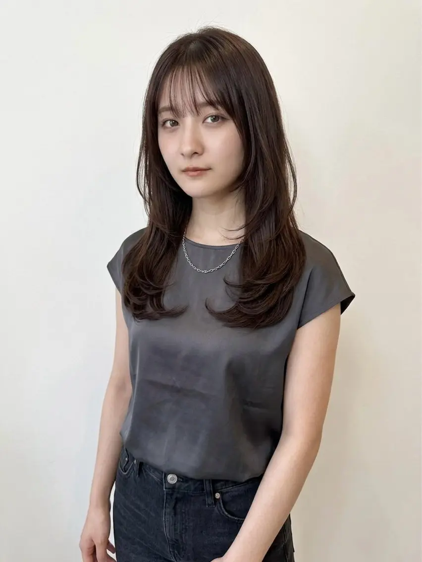 ロング レイヤーカット 政木 紳吾のヘアスタイル