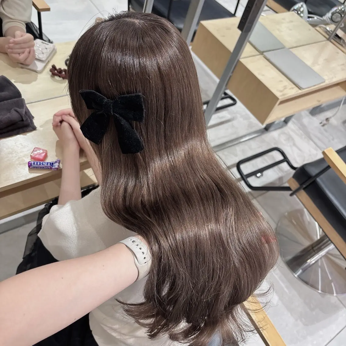 カラー ヘアカラー トリートメント ヘッドスパ ヘアセット 透明感/グレージュ/ ベージュ/るな🪽のヘアスタイル