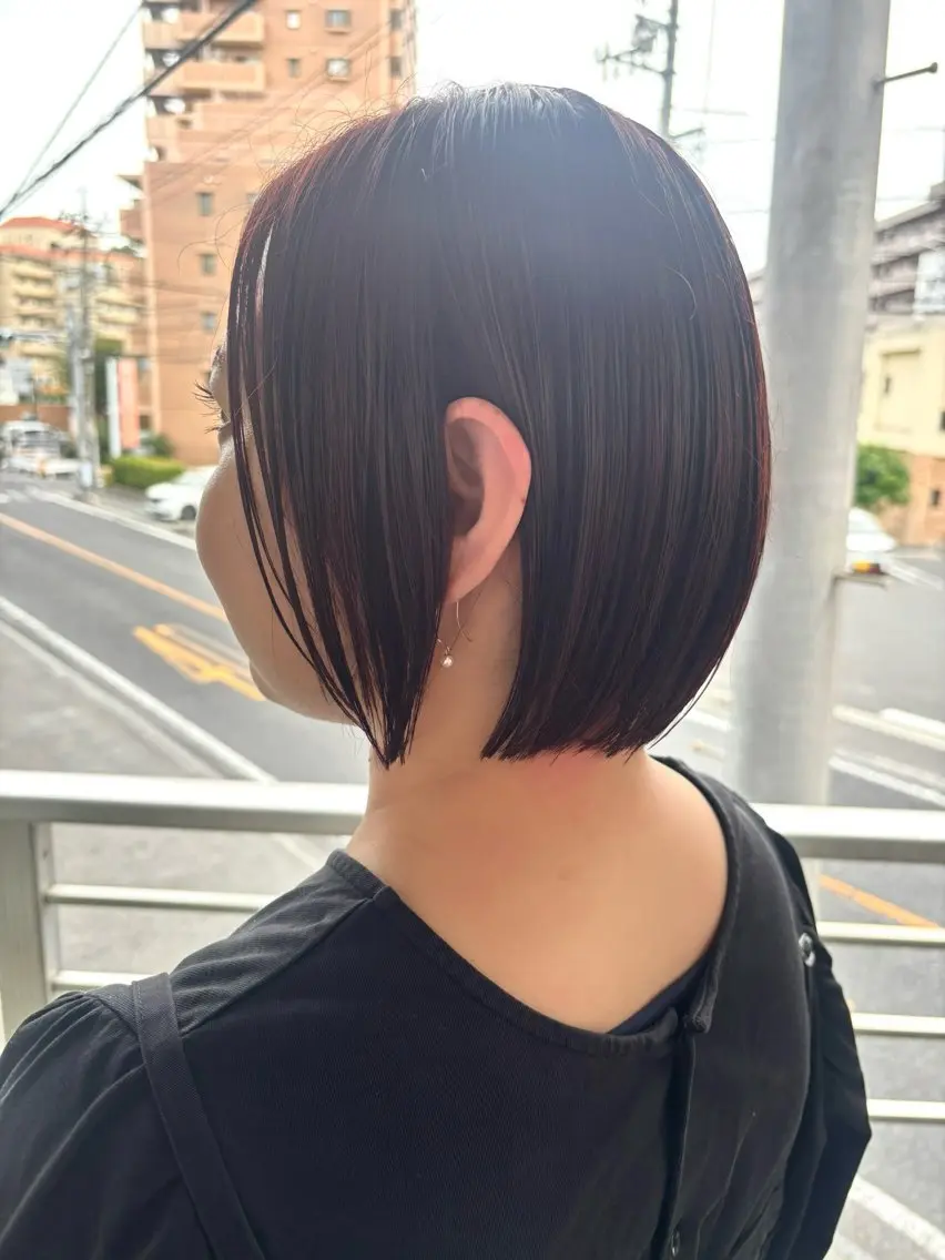 ショート ボブ 倉敷サロンドクロエ ꕀ井上恋夢ꕀのヘアスタイル
