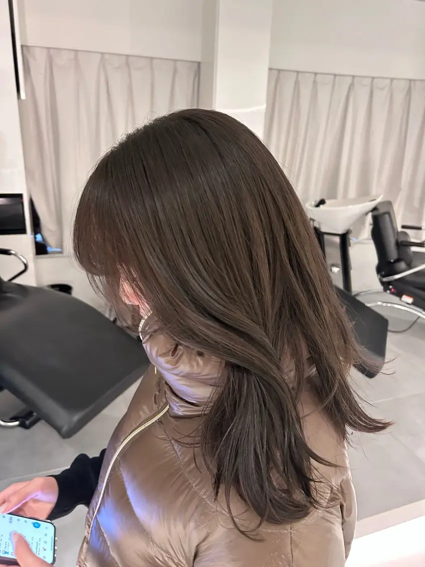 ミディアム カラー 🪞透け感&韓国ヘア 🪞honokaのヘアスタイル