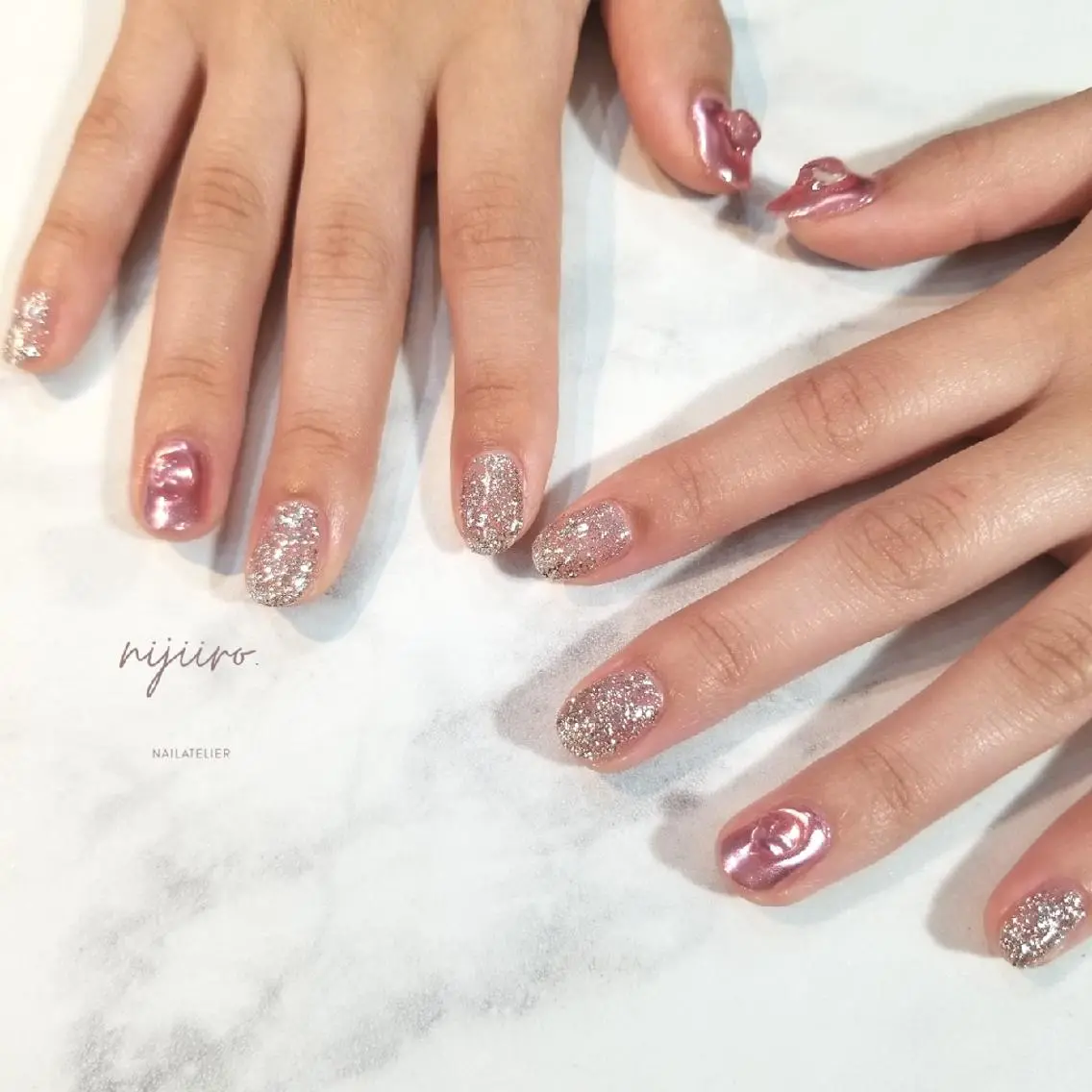 ネイル ハンドネイル nijiiro🌈 サトウのネイルデザイン