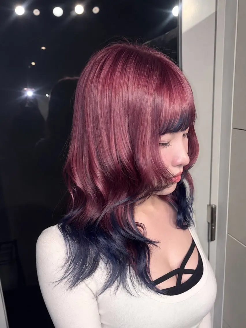 セミロング 似合わせメイク WAKOのヘアスタイル