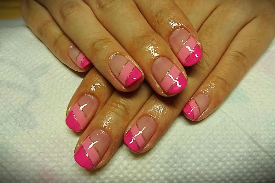 ネイル ダブルフレンチ フレンチネイル nail yukkoのネイルデザイン