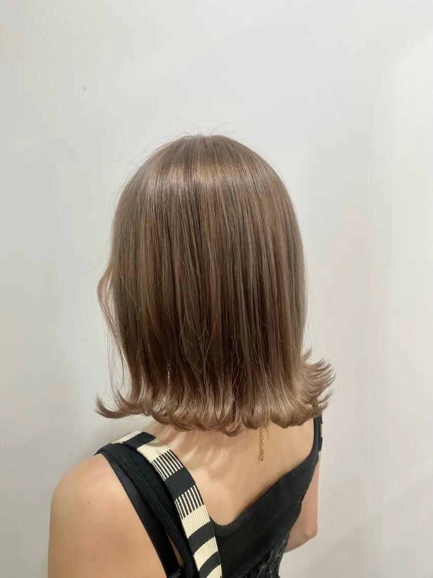 ミディアム カラー ヘアカラー たなか もえなのヘアスタイル