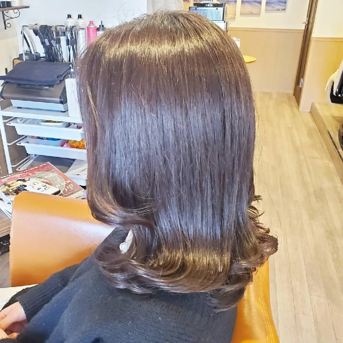 ロング パーマ カラー アディクシーカラー ブリーチ イルミナカラー 外国人風カラー 縮毛矯正 カット ヘアカラー 縮毛矯正 トリートメント spa hair  ark 富井直美のヘアスタイル