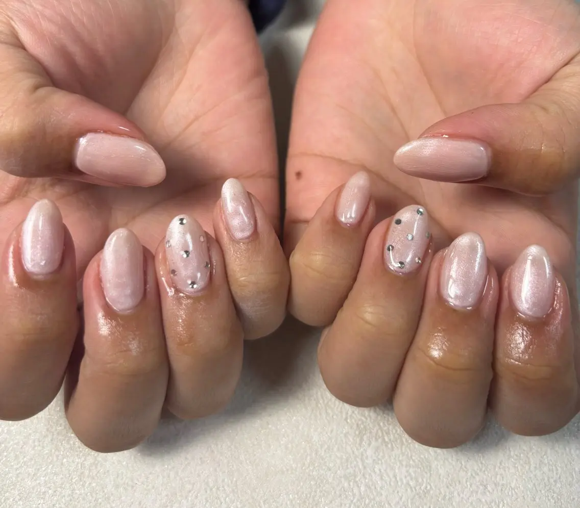 ネイル オーロラネイル 桜ネイル フラワーネイル フットネイル フレンチネイル kiki nail たまプラーザのネイルデザイン