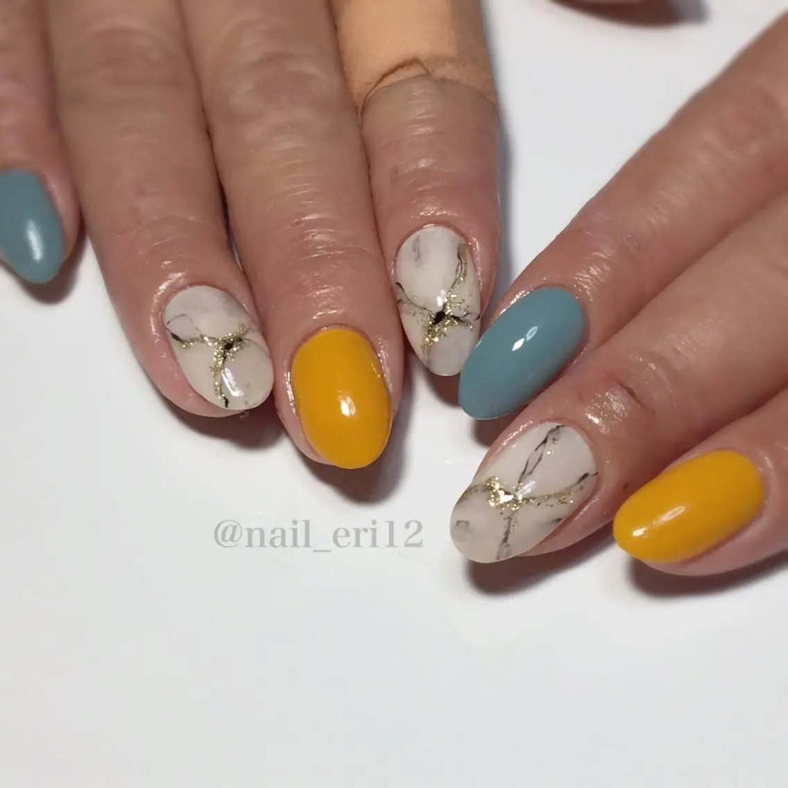 ミディアム ネイル nail salon &e eriのネイルデザイン