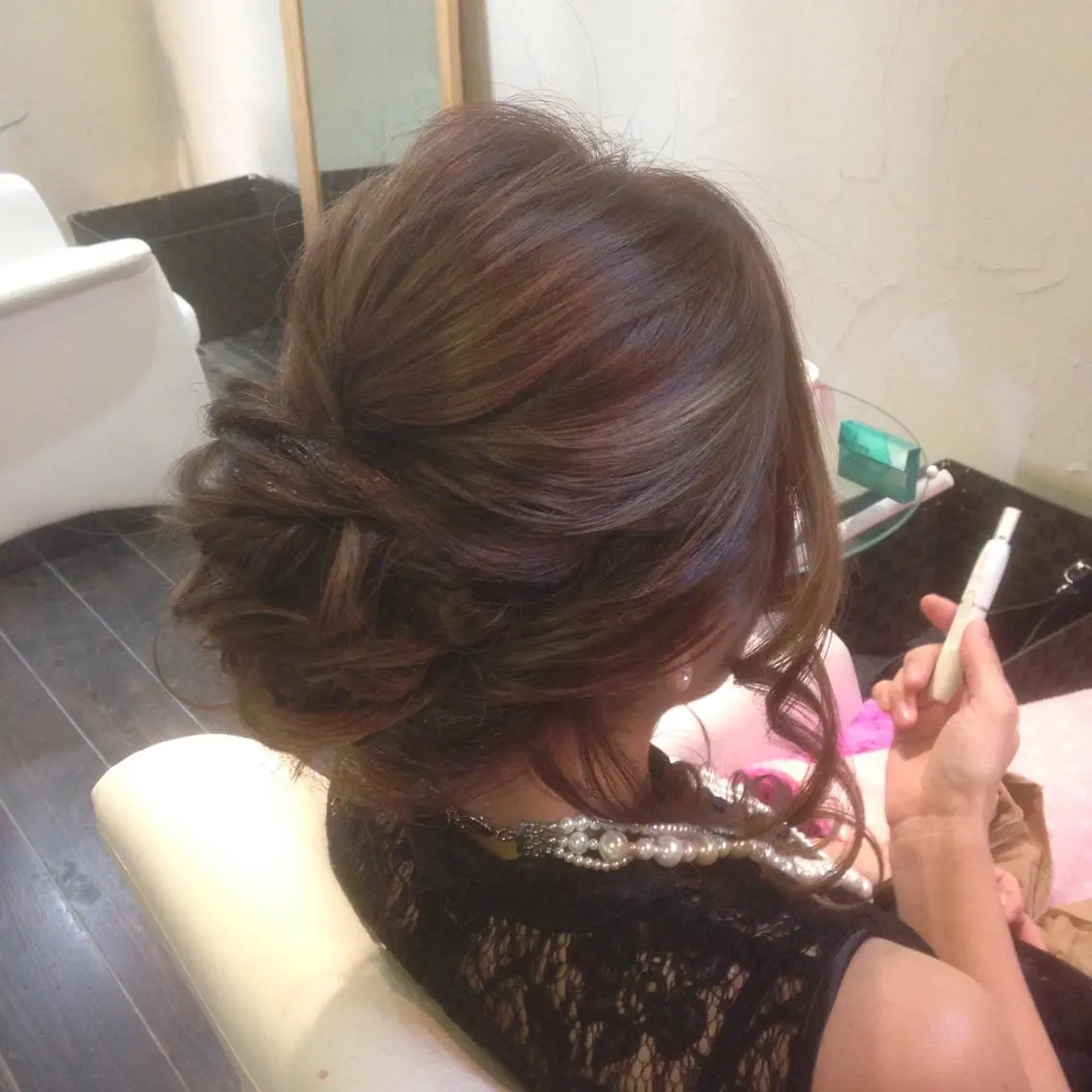 セミロング カラー パーマ ヘアアレンジ キッズ ネイル マツエク・マツパ ヘアセット brille ~eyelash~のヘアスタイル