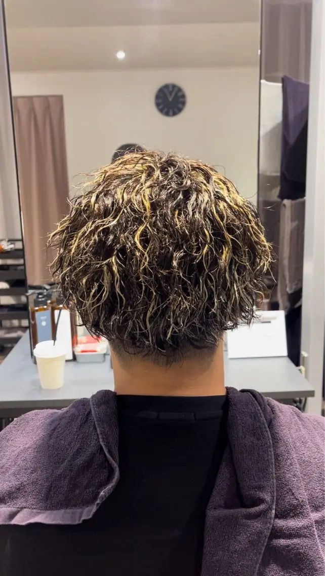 カラー パーマ メンズ カット パーマ 大人男子の メンズパーマのヘアスタイル