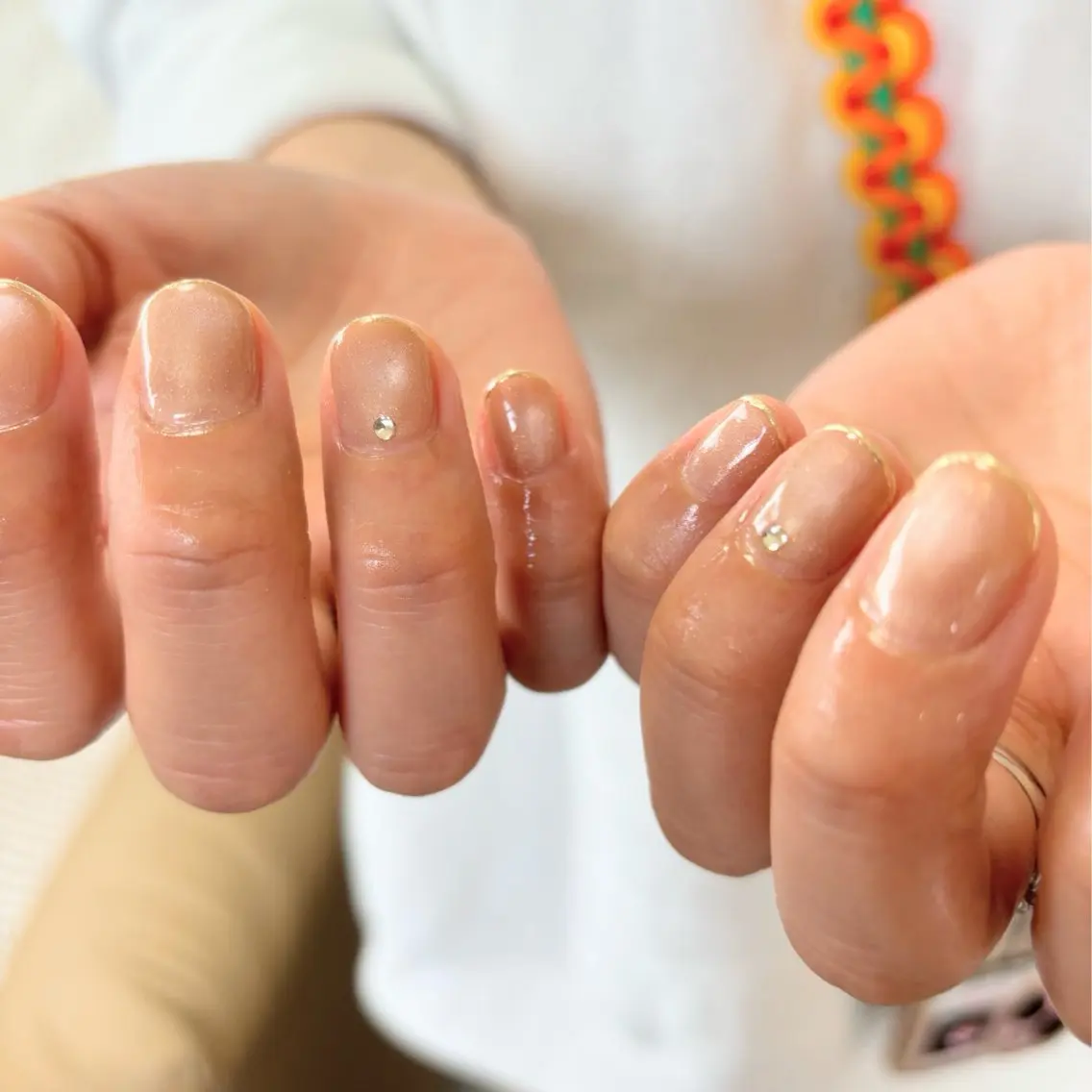 ネイル アートネイル フレンチネイル キラキラネイル マグネットネイル ミラーネイル tamu nail 　金町のネイルデザイン
