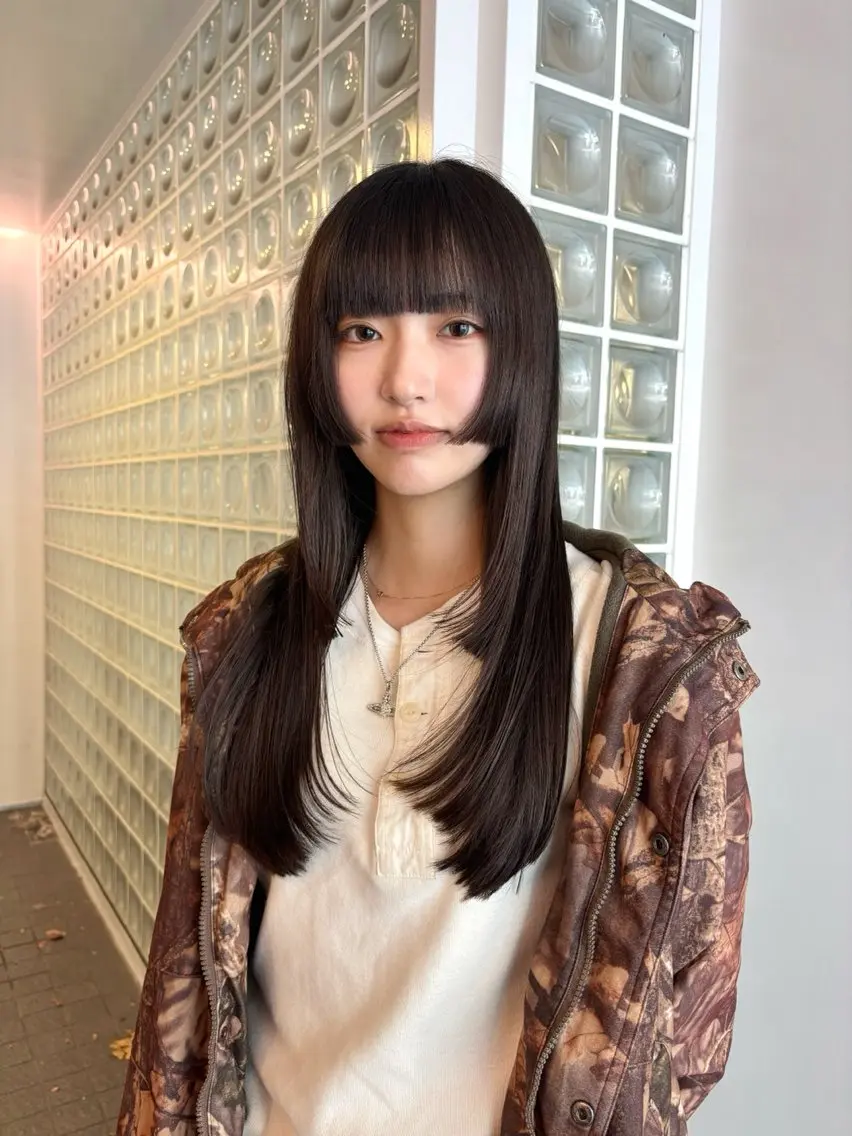 ロング カット トリートメント 表参道レイヤーカット 髪質改善山岸季生のヘアスタイル