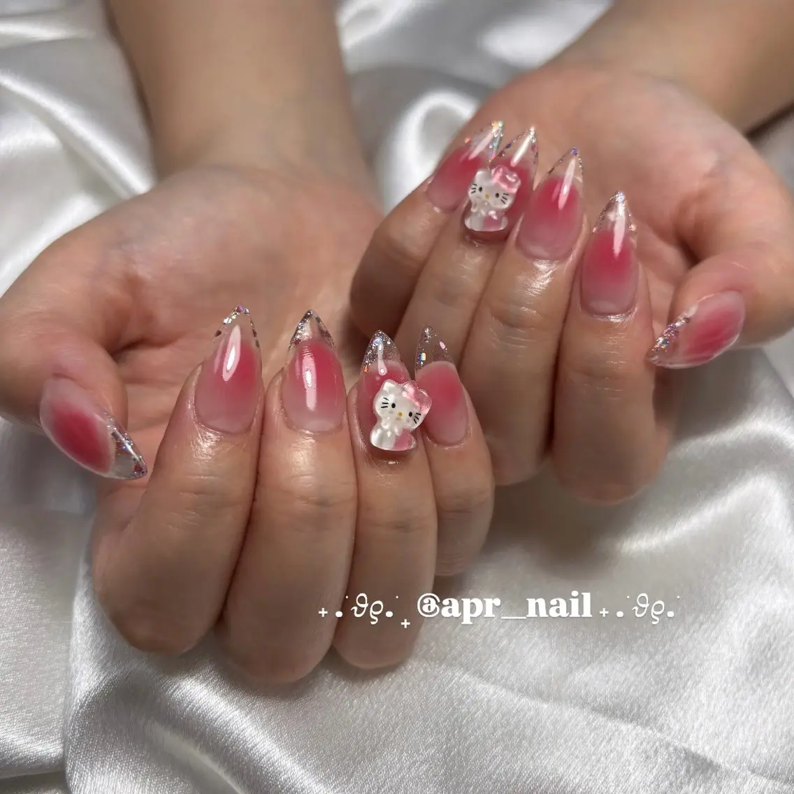 ネイル チークネイル クリアネイル 持ち込み スカルプネイル Nailsalon apricotのネイルデザイン