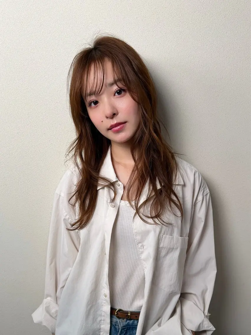ロング カラー 銀座/骨格診断 垢抜けレイヤー/菅原のヘアスタイル