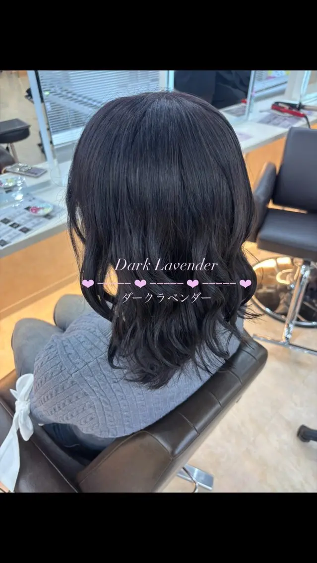 カラー 透明感カラー ラベンダーカラー ヘアカラー ‎🤍中村 陽奈‎🤍のヘアスタイル