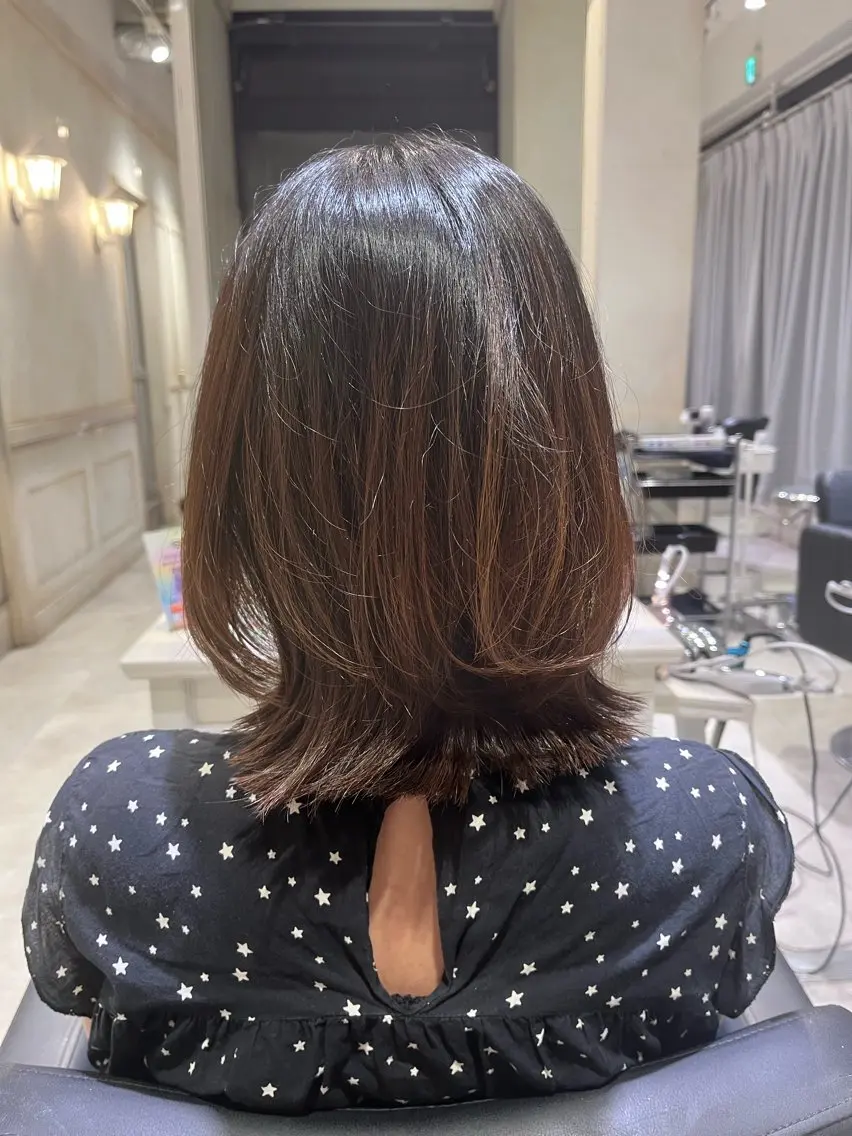 ミディアム c k🩶のヘアスタイル