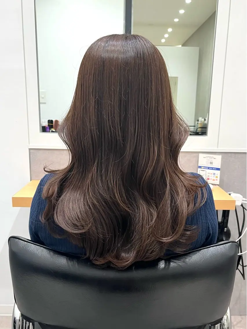 ロング カラー レイヤーカット カット 𝒢𝒾𝓇𝓁𝓎 ⑅ 𝓎𝓊𝓀𝒶のヘアスタイル