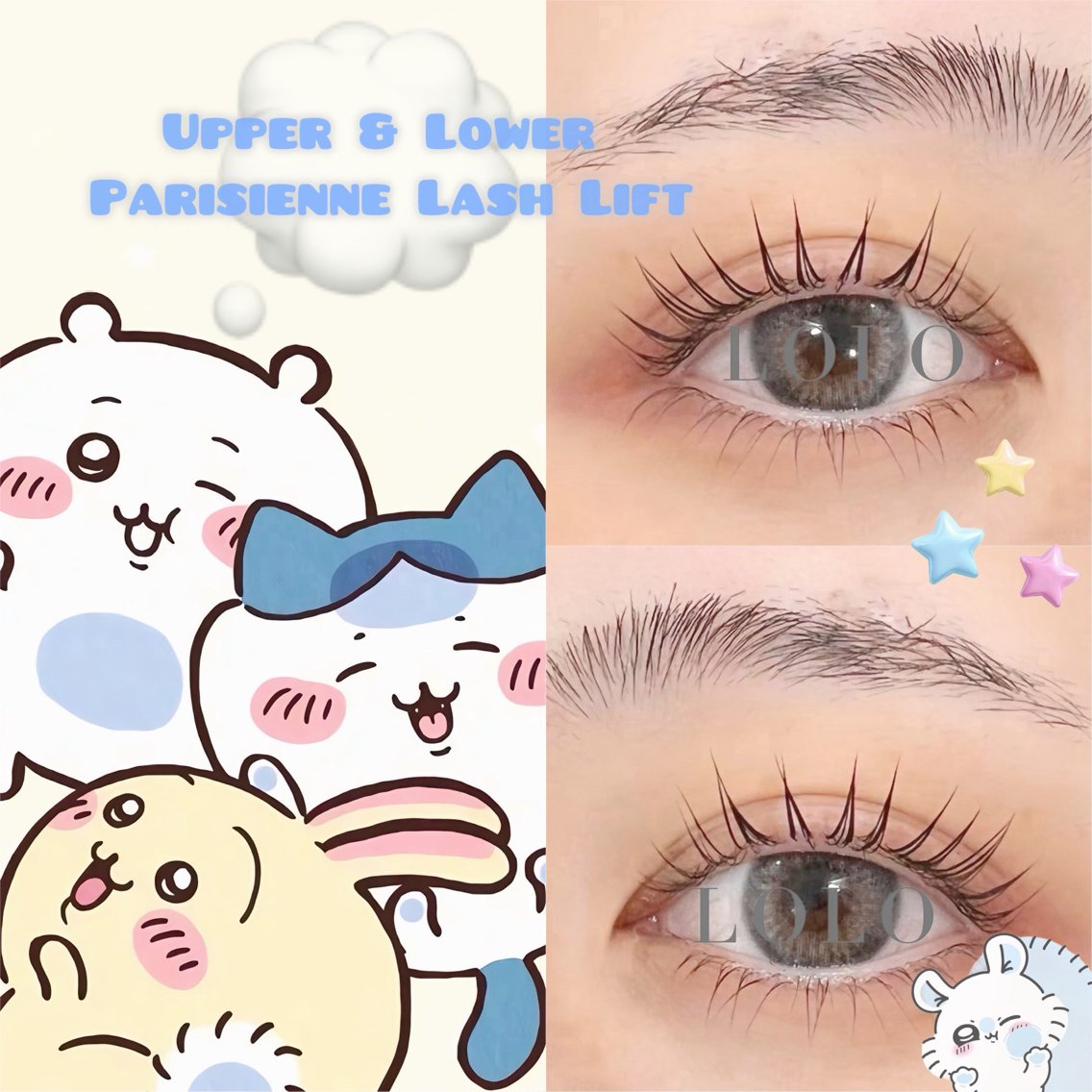 マツエク・マツパ パリジェンヌラッシュリフト 🎀LOLO 河原町店‎🤍のマツエク・マツパデザイン