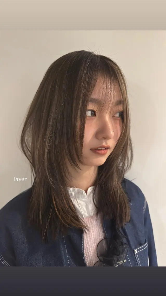 カラー saki｜透明カラー ドライパーマ.パーマのヘアスタイル