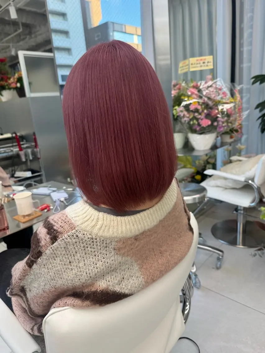 ショート カラー ヘアカラー ヘアセット 栄美容師/kiti /ボブ/ケントのヘアスタイル