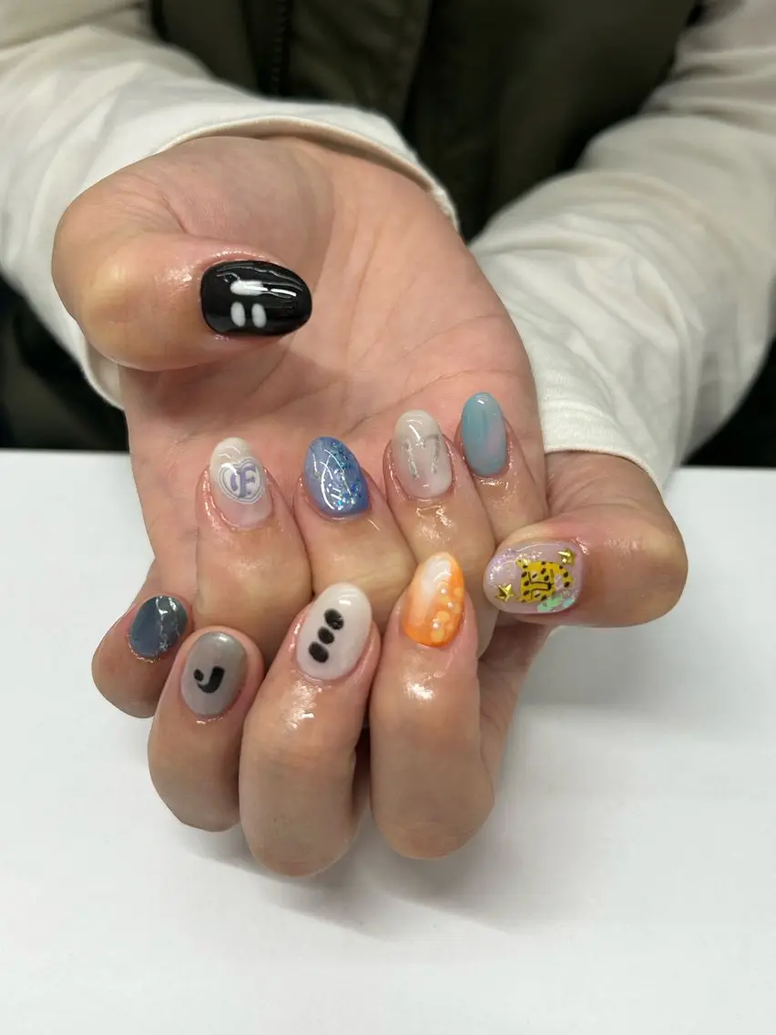 ネイル ハンドネイル one nail 【推し/概念ネイル】のネイルデザイン