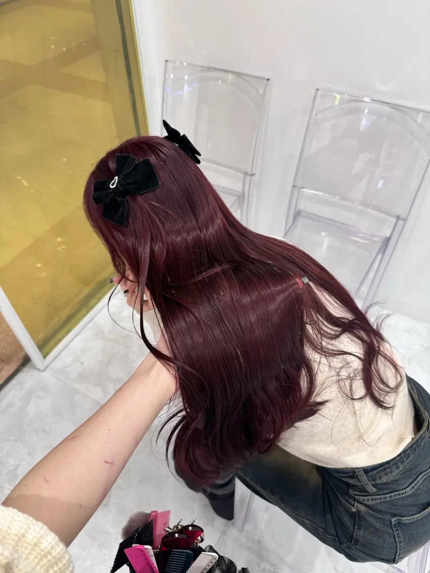ロング カット ヘアカラー ブリーチなし透明感 カラー/MISANOのヘアスタイル