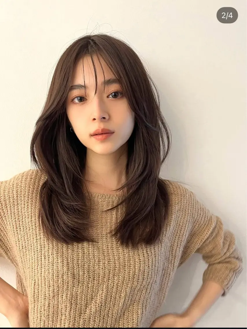 セミロング レイヤーカット 西谷 勇志のヘアスタイル