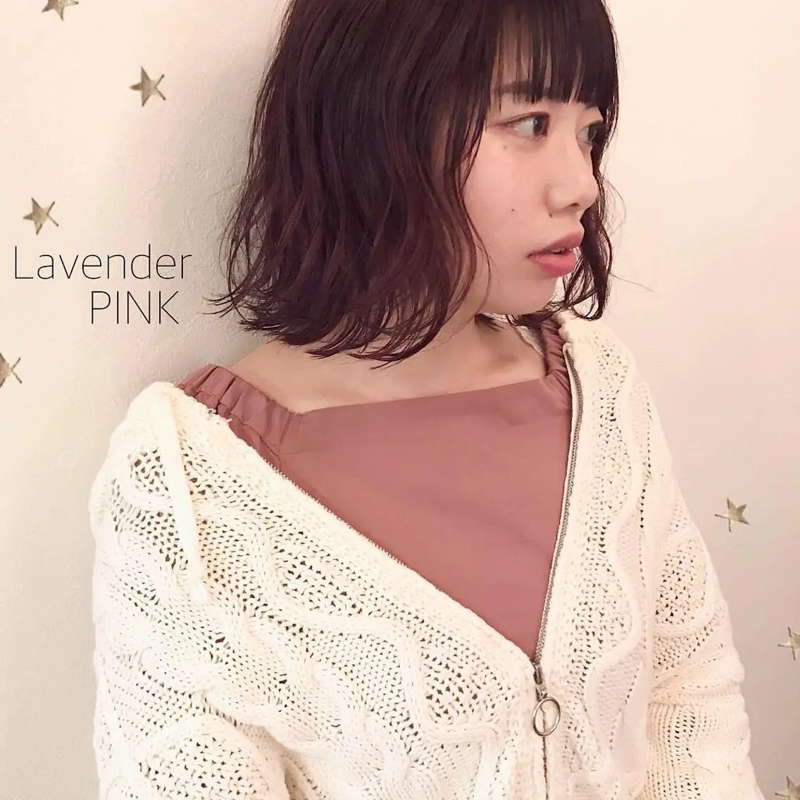 ミディアム カラー 市川 千夏のヘアスタイル