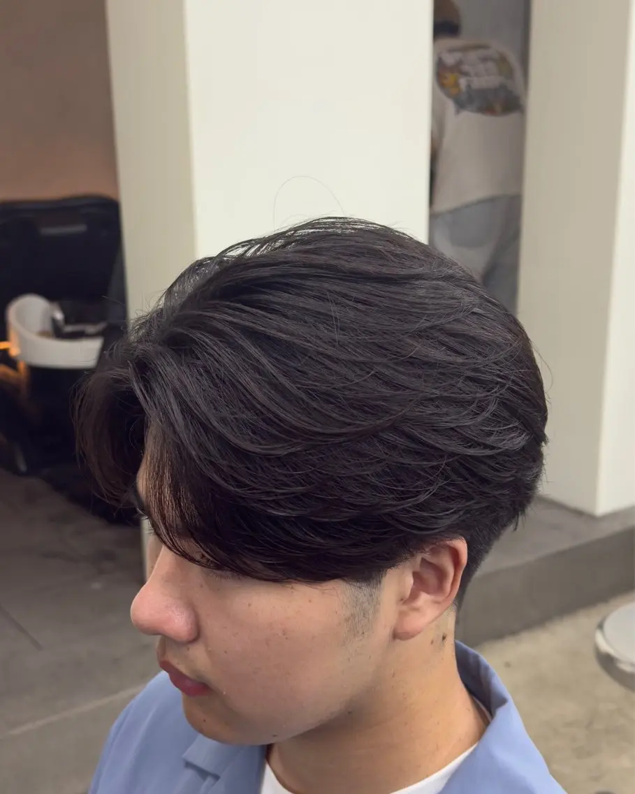 パーマ メンズ 田中 辰弥のヘアスタイル