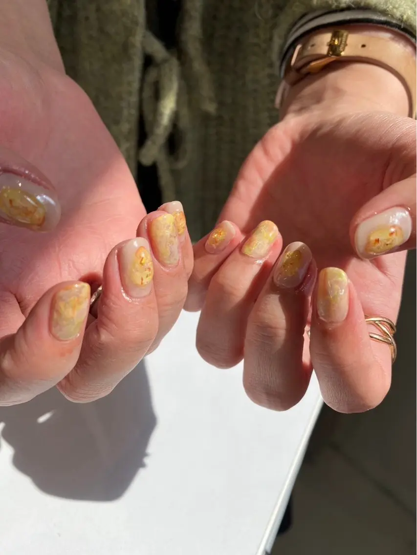ネイル ジェルネイル マグネットネイル ニュアンスネイル ワンカラーネイル パラジェル ハンドネイル 草加ニュアンスネイル 🌚hersのネイルデザイン