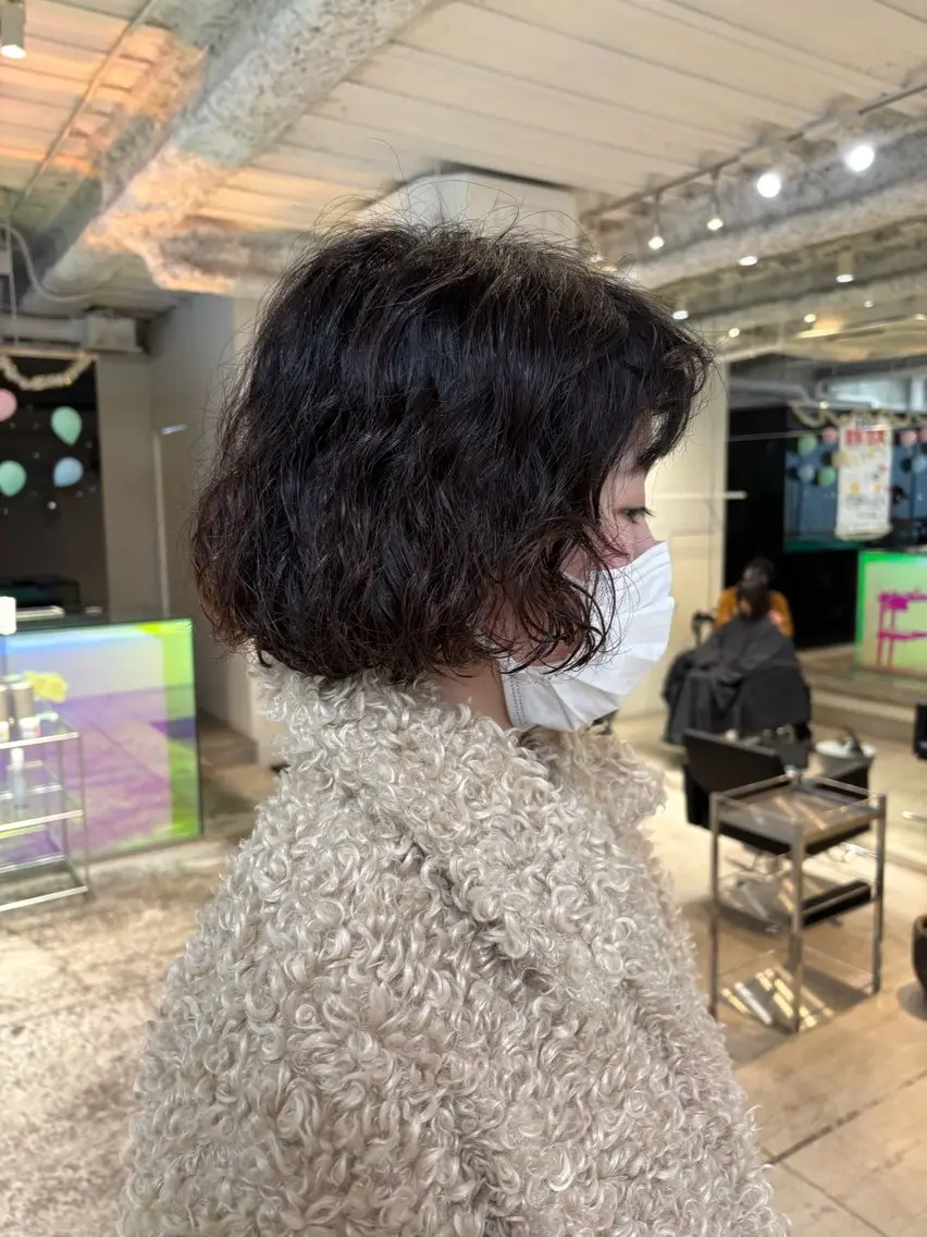 ショート パーマ カット パーマ ANY/須田麻人 /パーマスタイルのヘアスタイル