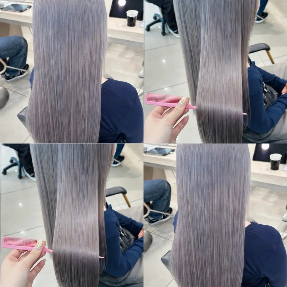 ロング カラー ヘアカラー 【🎀推しカラー × 艶髪】小池 雪奈のヘアスタイル