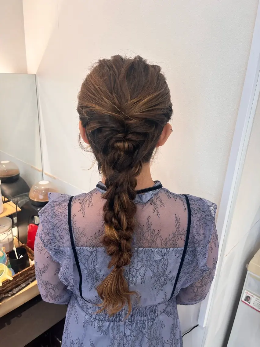 ヘアアレンジ ヘアセット 暖色カラー💖/ アレンジ🎀/YUIのヘアスタイル