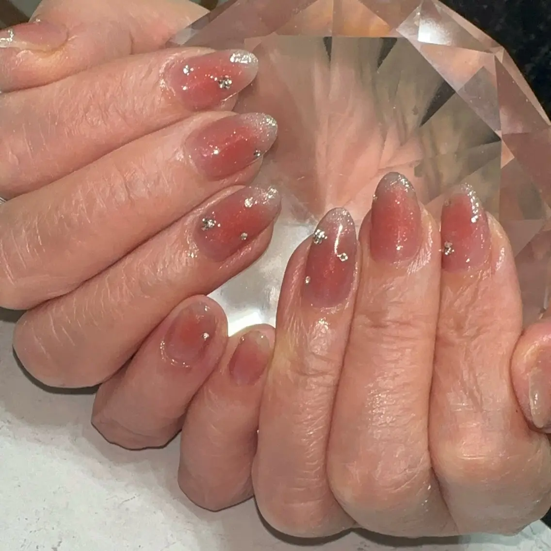 ネイル チークネイル マグネットネイル ハンドネイル with nail.のネイルデザイン
