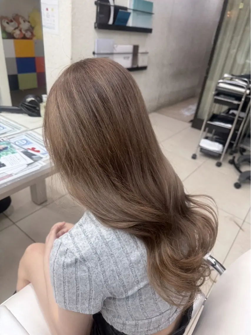 カラー ヘアカラー 🎀透明感˖⊹あすか 東橋本🪄︎︎⸝‪⸝のヘアスタイル