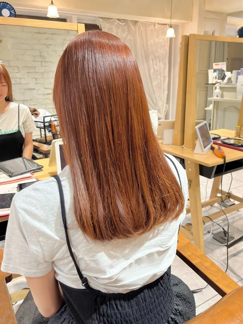 カラー 【ボブ/暖色カラー】 nanohaのヘアスタイル