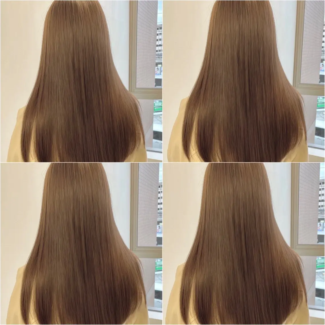 ロング カラー パーマ 縮毛矯正 トリートメント 心斎橋/ブリーチなし 髪質改善/レイヤーのヘアスタイル