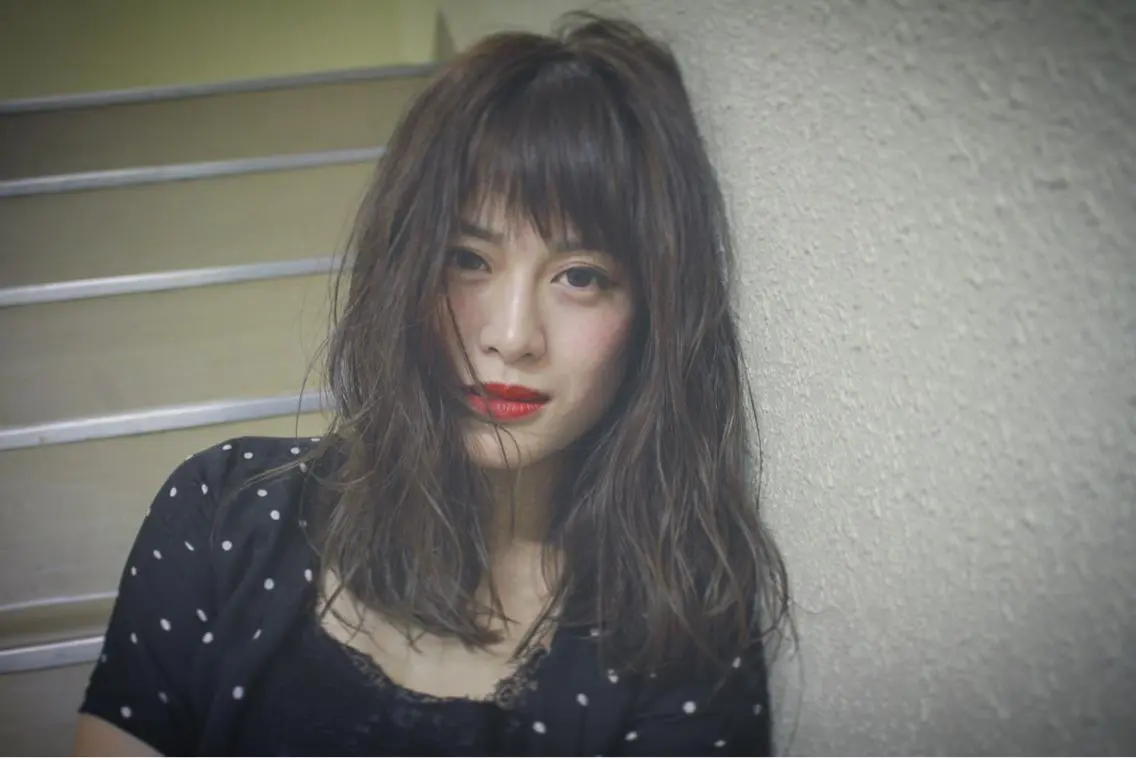 ミディアム カラー パーマ マツエク・マツパ ハイライト/髪質改善 ans/黒木 和大のヘアスタイル