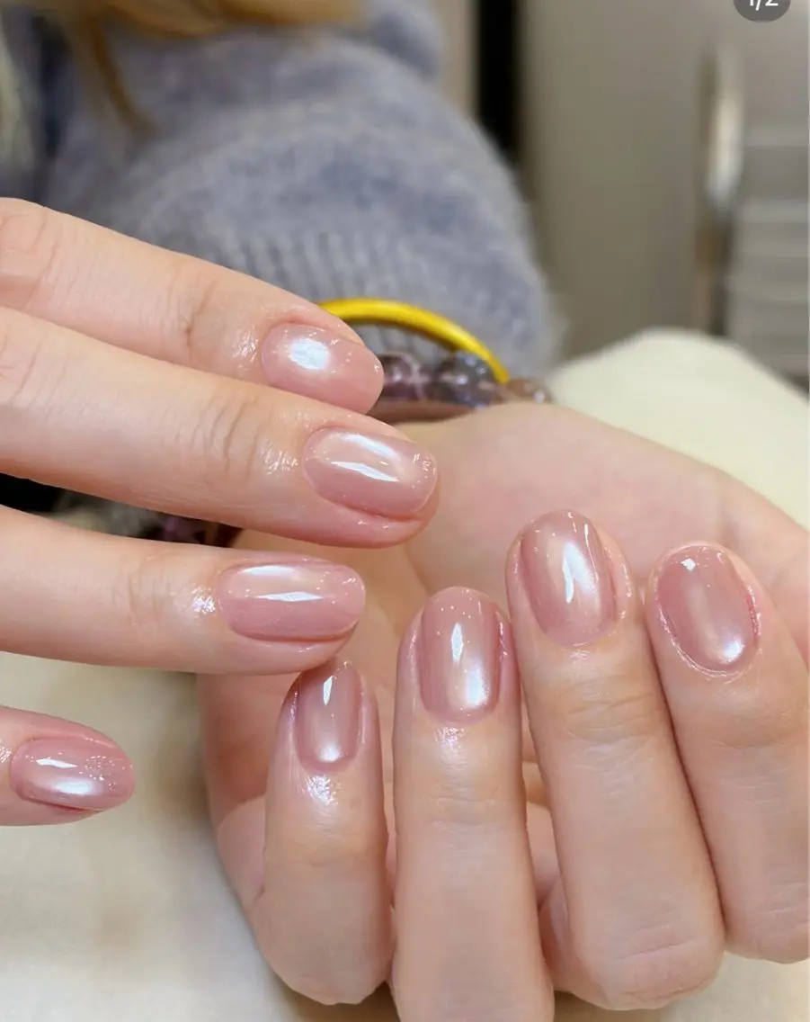 ネイル オーロラネイル 長さ出し フラッシュネイル フラワーネイル フットネイル ハンドネイル 田中 七菜香のネイルデザイン