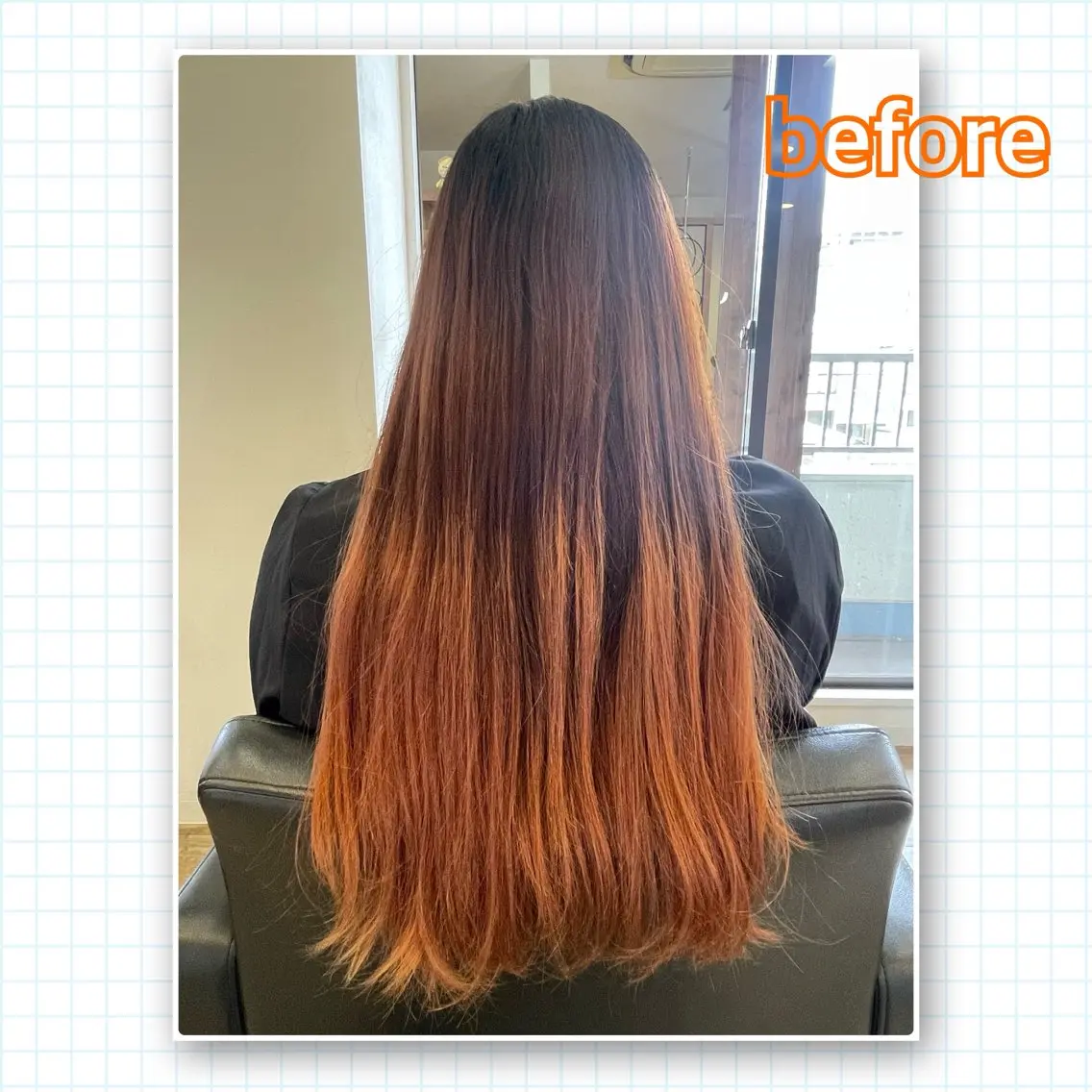 ロング アミーベル🧸🧡 本店✂️しおりのヘアスタイル
