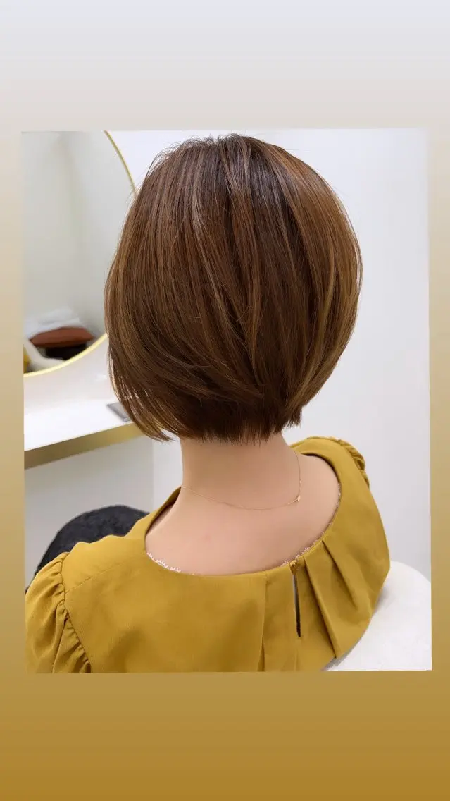 ショート ショートボブ ボブ ショートヘア オオツ マオのヘアスタイル