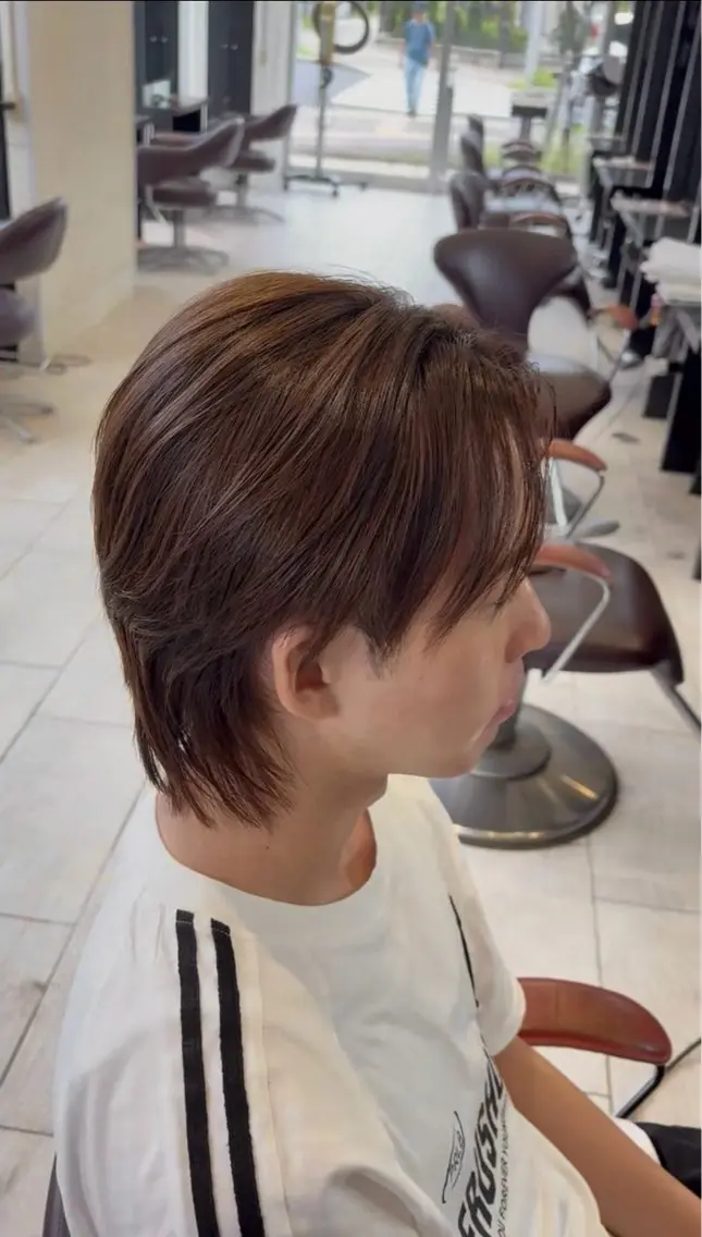 ショート パーマ メンズ 縮毛矯正 カット 縮毛矯正 🍁メンズ特化美容師 /関根玲空🍁のヘアスタイル