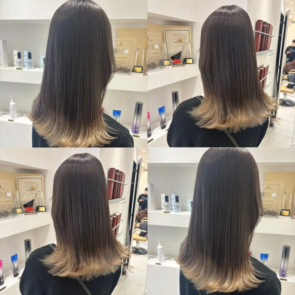 セミロング カラー ベージュカラー お客様満足度No.1 🐶柴田みどりのヘアスタイル
