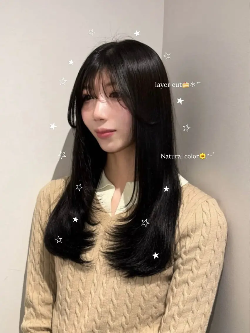 ロング カラー レイヤーカット カット トリートメント KANO🐈‍⬛🎀 ニュアンス/レイヤーのヘアスタイル