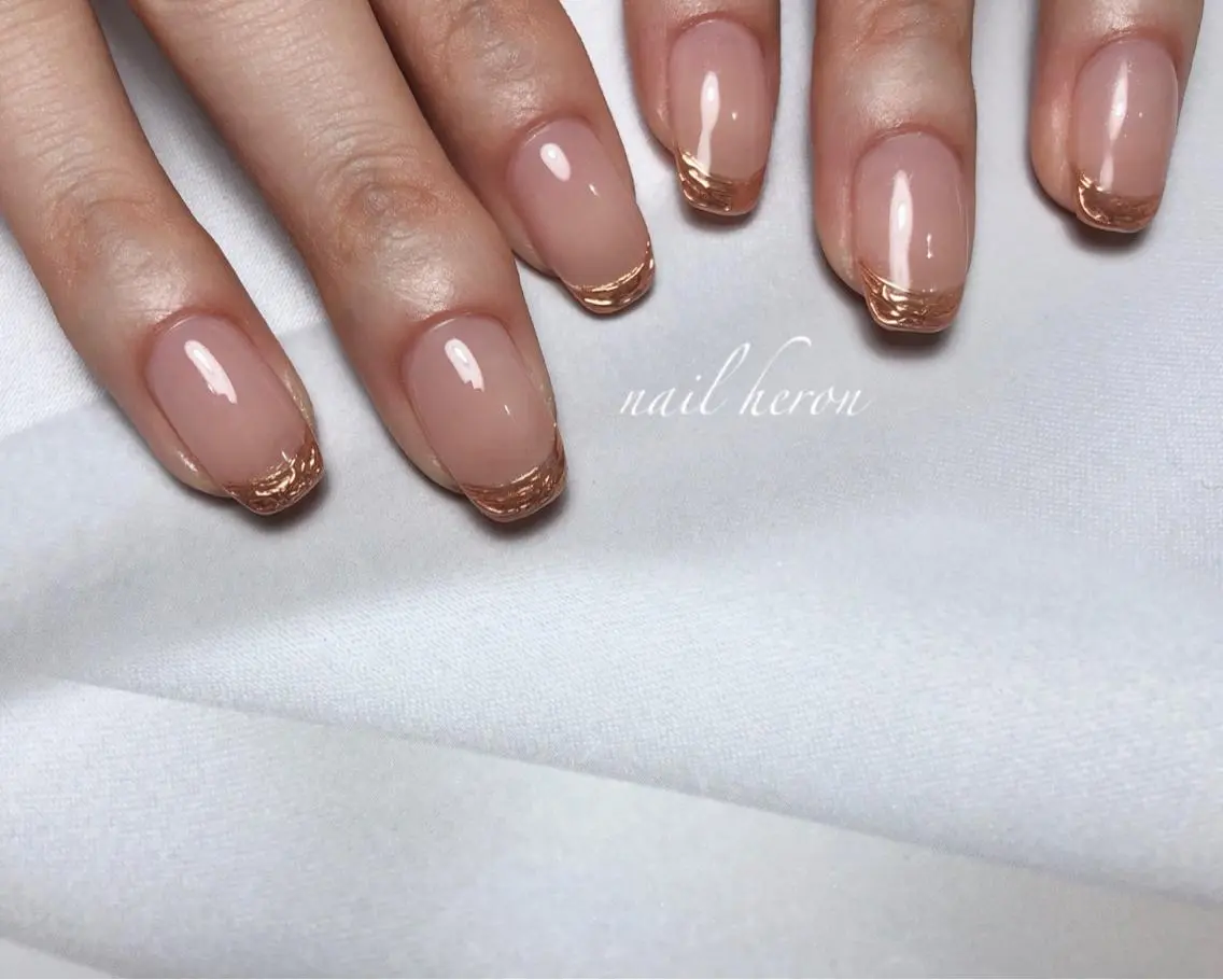 ネイル ミラーネイル ハンドネイル saki_ nail heronのネイルデザイン