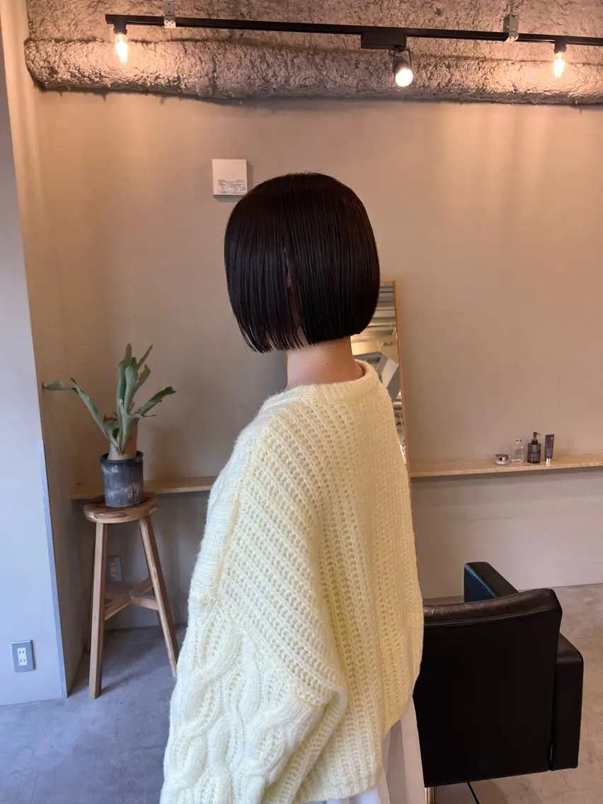 ショート rin/薬院 /ボブ艶カラーのヘアスタイル